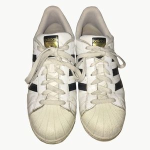 Adidas Super Star with Gold Accents